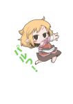  1girl blonde_hair blush blush_stickers chibi female mizuhashi_parsee short_hair solo touhou white_background zannen_na_hito 