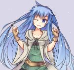  1girl blue_eyes blue_hair breasts duel_monster eria highres long_hair shintani_tsushiya skirt solo yu-gi-oh! 