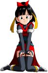  1girl artist_request black_hair dragon_ball dragon_ball_heroes looking_at_viewer note_(dragon_ball) ponytail 