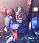  artist_request character_name copyright_name english glowing glowing_eyes green_eyes gundam highres mecha no_humans zeta_gundam zeta_gundam_(mobile_suit) 