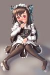  1girl animal_ears blush child cosplay covering_mouth dkoro long_hair looking_at_viewer original shiny shiny_hair sitting solo tail 