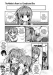  &gt;;d /\/\/\ 3girls ;d ^_^ ^o^ anger_vein asashio_(kantai_collection) bangs bed blush closed_eyes clothes comic door dress embarrassed english engrish eyebrows eyebrows_visible_through_hair greyscale hair_ribbon highres holding kantai_collection kasumi_(kantai_collection) long_hair long_sleeves looking_back monochrome multiple_girls neck_ribbon nose_blush one_eye_closed ooshio_(kantai_collection) open_mouth peeping pinafore_dress ranguage ribbon sheita side_ponytail sleeveless sleeveless_dress smile speech_bubble star suspenders sweatdrop thought_bubble trembling twintails wavy_mouth 
