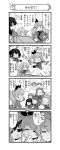  4koma 6+girls absurdres anchovy armored_vehicle bangs belt blunt_bangs blush_stickers boots carpaccio carro_veloce_cv-33 chibi closed_eyes comic dreaming dress_shirt drill_hair extra girls_und_panzer glasses greyscale ground_vehicle hair_ribbon hands_on_hips hands_on_own_face highres holding jacket knife long_hair military military_uniform military_vehicle miniskirt monochrome motor_vehicle multiple_girls nanashiro_gorou necktie nose_bubble o_o official_art open_mouth pants pepperoni_(girls_und_panzer) ribbon riding_crop shirt short_hair shoulder_belt side_ponytail sigh skirt sleeping smile tank thought_bubble transformation translated twin_drills twintails uniform |_| 