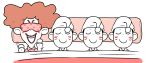 4boys ad_youkai blush_stickers from_above kflamingo male_focus mister_movien monochrome multiple_boys open_mouth simple_background sleep_mask smile sparkle under_covers white_background youkai_watch 