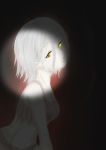  glowing_eyes left4dead short_hair tears white_hair witch_(left4dead) yellow_eyes zombie 