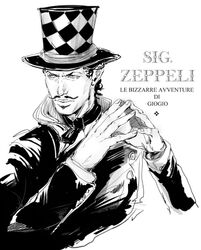  facial_hair greyscale hat jojo_no_kimyou_na_bouken m-goro monochrome mustache realistic top_hat will_anthonio_zeppeli 