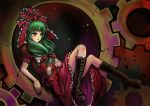  green_eyes green_hair hair_ribbon kagiyama_hina ribbon sai-go touhou 