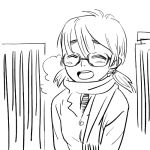  child glasses outtake scarf twintails 