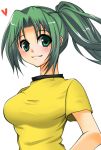 green_eyes green_hair higurashi_no_naku_koro_ni long_hair ponytail sonozaki_mion 