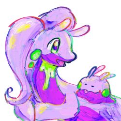  artist_request carrying dragon evolutionary_line goodra goomy highres no_humans non-web_source piggyback pokemon pokemon_(creature) simple_background slime_(creature) white_background 