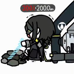 1girl animated_gif arknights arknights:_endfield endministrator_(arknights) female_endministrator_(arknights) seseren short_hair
