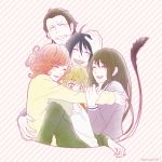  black_hair brown_hair daikoku_(noragami) iki_hiyori kofuku komae0611 male_focus noragami tail yato_(noragami) yukine_(noragami) 