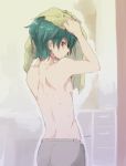  1boy high_speed! kirishima_ikuya male_focus raipanda topless towel 