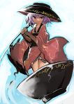  1girl :&lt; bowl_hat female hat japanese_clothes kamindani kimono minigirl needle purple_hair solo sukuna_shinmyoumaru sword touhou weapon 