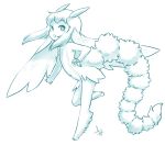  1girl aogami child furry tail 