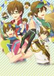  6+boys free! glasses high_speed! male_focus memeo_(candy_house) multiple_boys tachibana_makoto younger 
