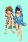  2boys bottomless male_focus multiple_boys nanase_haruka_(free!) pajamas ree! tachibana_makoto tagme younger 