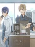  2boys free! glasses male_focus multiple_boys nanase_haruka_(free!) tachibana_makoto tagme zukki_(suzukio) 