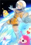  1boy astronaut blonde_hair free! hazuki_nagisa male_focus pink_eyes sapce 