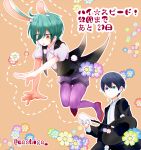  2boys crossdressinging high_speed! kirishima_ikuya magician male_focus multiple_boys nanase_haruka_(free!) rabbit_ears tagme 