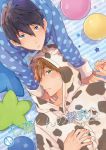  2boys free! male_focus multiple_boys nanase_haruka_(free!) pajamas tachibana_makoto tagme zukki_(suzukio) 