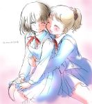  2girls hug multiple_girls original tsukiishi yuri 