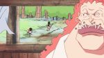 1girl 2boys animated animated_gif black_hair child cigarette curly_dadan earrings eye_pop face family hat jewelry long_hair monkey_d_luffy multiple_boys one_piece open_mouth orange_hair portgas_d_ace siblings smoking surprised teeth tongue tree wind younger 