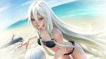  1girl ball beach bikini female gohpot ia_(vocaloid) realistic solo sport swimsuit vocaloid volleyball 