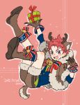  1boy animal_costume high_speed! male_focus reindeer_costume shiina_asahi tagme 