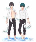  2boys high_speed! kirishima_ikuya male_focus multiple_boys nanase_haruka_(free!) tagme 