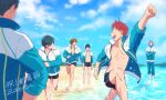  6+boys high_speed! kirishima_ikuya male_focus multiple_boys nanase_haruka_(free!) serizawa_nao shiina_asahi swim_trunks tachibana_makoto tagme zatta 
