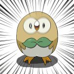  10s animated animated_gif pokemon pokemon_(game) pokemon_sm retoroot rowlet tagme white_background 