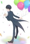  1boy balloon high_speed! looking_at_viewer male_focus nanase_haruka_(free!) solo tuxedo yagi 
