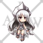  1girl chibi female iron_maiden_jeanne long_hair red_eyes shaman_king very_long_hair x-laws 