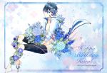  1boy flower free! male_focus nanase_haruka_(free!) 