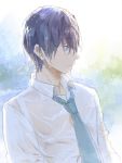  1boy black_hair blue_eyes free! male_focus nanase_haruka_(free!) wet zukki_(suzukio) 