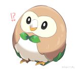  animal bird no_humans owl plant pokemon rowlet tagme white_background 