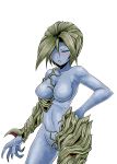  1girl alexia_ashford angry blue_skin breasts curvy erect_nipples female highres monster_girl resident_evil resident_evil_code_veronica 