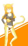  1girl artist_request blonde_hair cheetch female furry juice long_hair panties solo underwear white_background yellow_eyes 