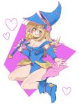  1girl artist_request bare_legs breasts dark_magician_girl duel_monster female large_breasts legs long_hair shiny shiny_skin yu-gi-oh! yuu-gi-ou_duel_monsters 