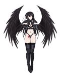  1girl amano_yuuma black_hair breasts fallen_angel high_school_dxd large_breasts long_hair raynare 
