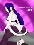 ass commentary_request earrings eyeliner highres jewelry lipstick luddy luong makeup mole mole_under_eye the_king_of_fighters the_king_of_fighters_xiv toeless_socks 