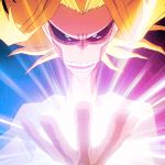  1boy all_might animated blonde_hair boku_no_hero_academia glowing male_focus 