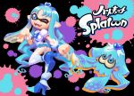  1girl aritou blue_eyes blue_hair cure_marine cure_marine_(cosplay) heartcatch_precure! inkling panties pantyshot precure splatoon underwear 