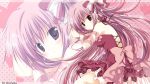  1girl blush dress female highres korie_riko long_hair original pink_hair zoom_layer 