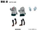  boku_no_hero_academia concept_art gloves hagakure_tooru invisible no_humans school_uniform skirt translation_request white_background 