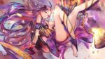  1girl breasts duplicate eschamali_(p&amp;d) highres large_breasts long_hair mi_bait purple_hair puzzle_&amp;_dragons solo 