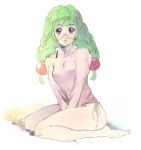  1girl braid breasts glasses green_hair long_hair open_mouth philia_felice tales_of_(series) tales_of_destiny violet_eyes 