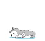  3boys animated animated_gif aragaki_shinjirou arisato_minato blush dog hat koromaru multiple_boys persona persona_3 sleeping yuuki_makoto 