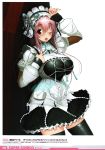  1girl :o breasts chaika_trabant_(cosplay) large_breasts maid nitroplus open_mouth pink_hair super_sonico 